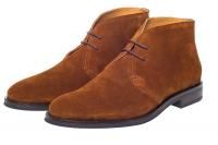 John White Augusta Chukka Boots In Cognac Suede