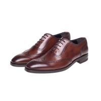 John White Duke Oxford Brogues in Brown