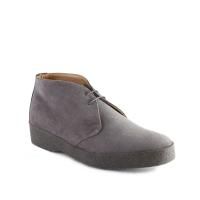 Sanders Hi-Top Chukka Boot in Grey Suede