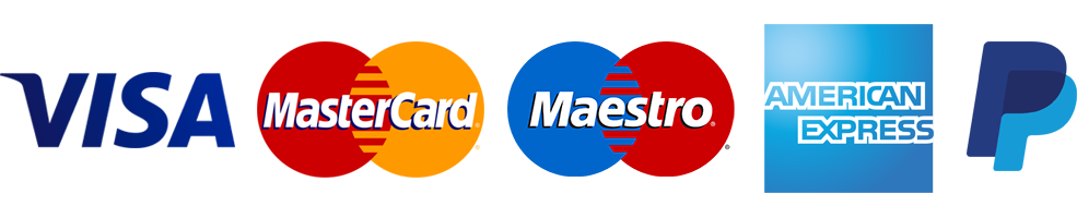 You can pay online with credit cards and paypal payment_cards.png